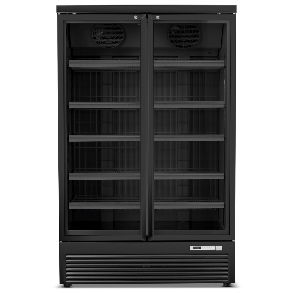 Double Hinged Glass Door Display Freezer