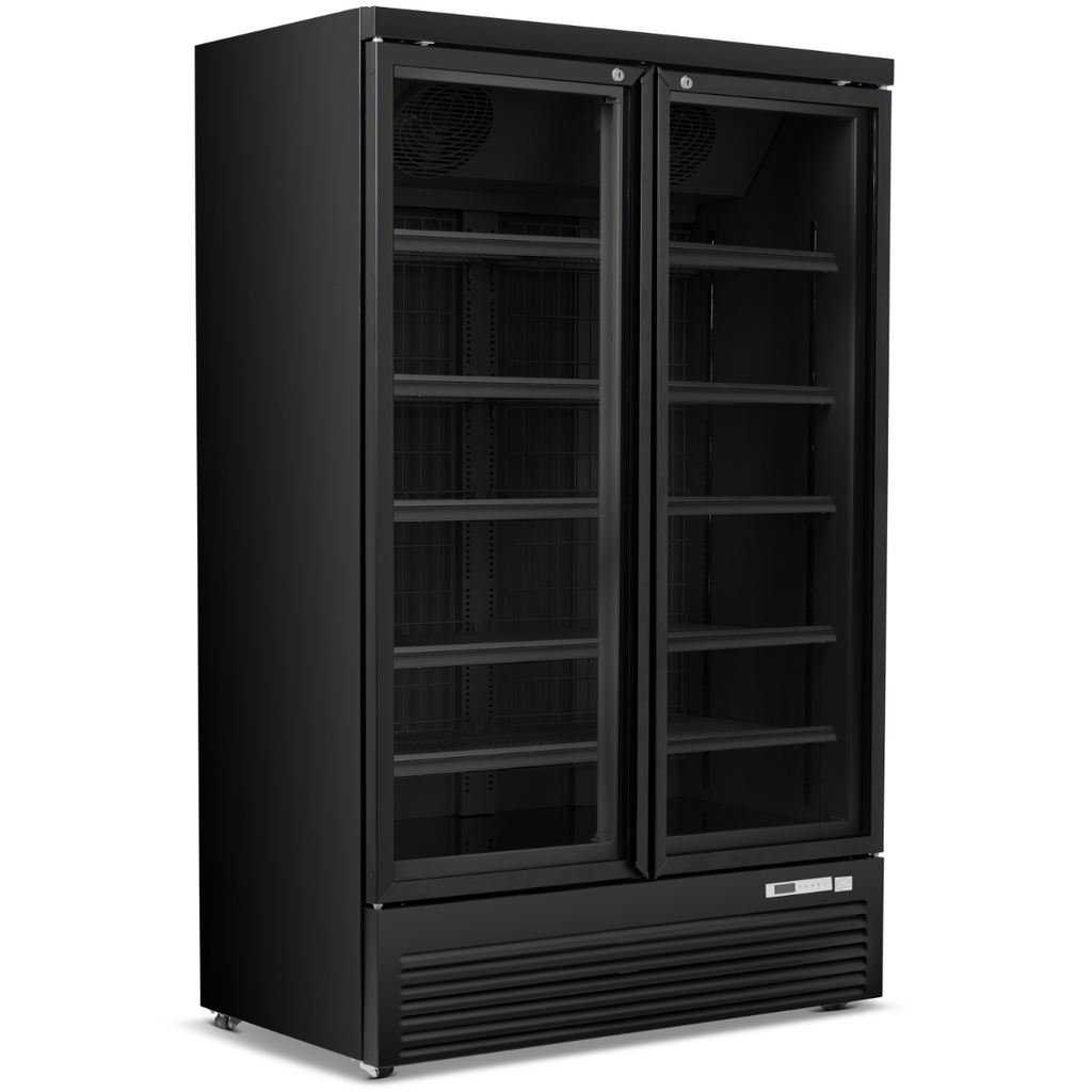 Double Hinged Glass Door Display Freezer