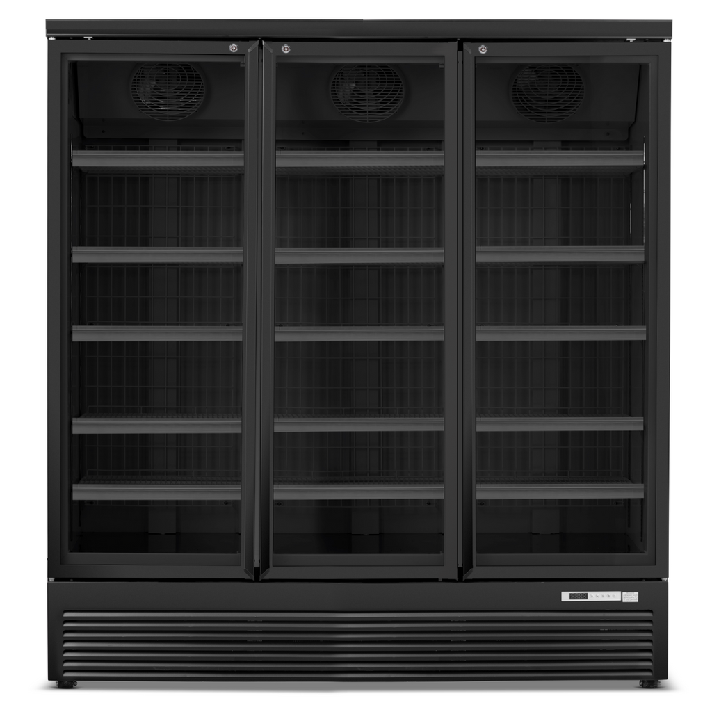 Triple Hinged Glass Door Display Freezer