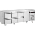 583L Six Drawer Single Door Gastronorm Counter Refrigerator