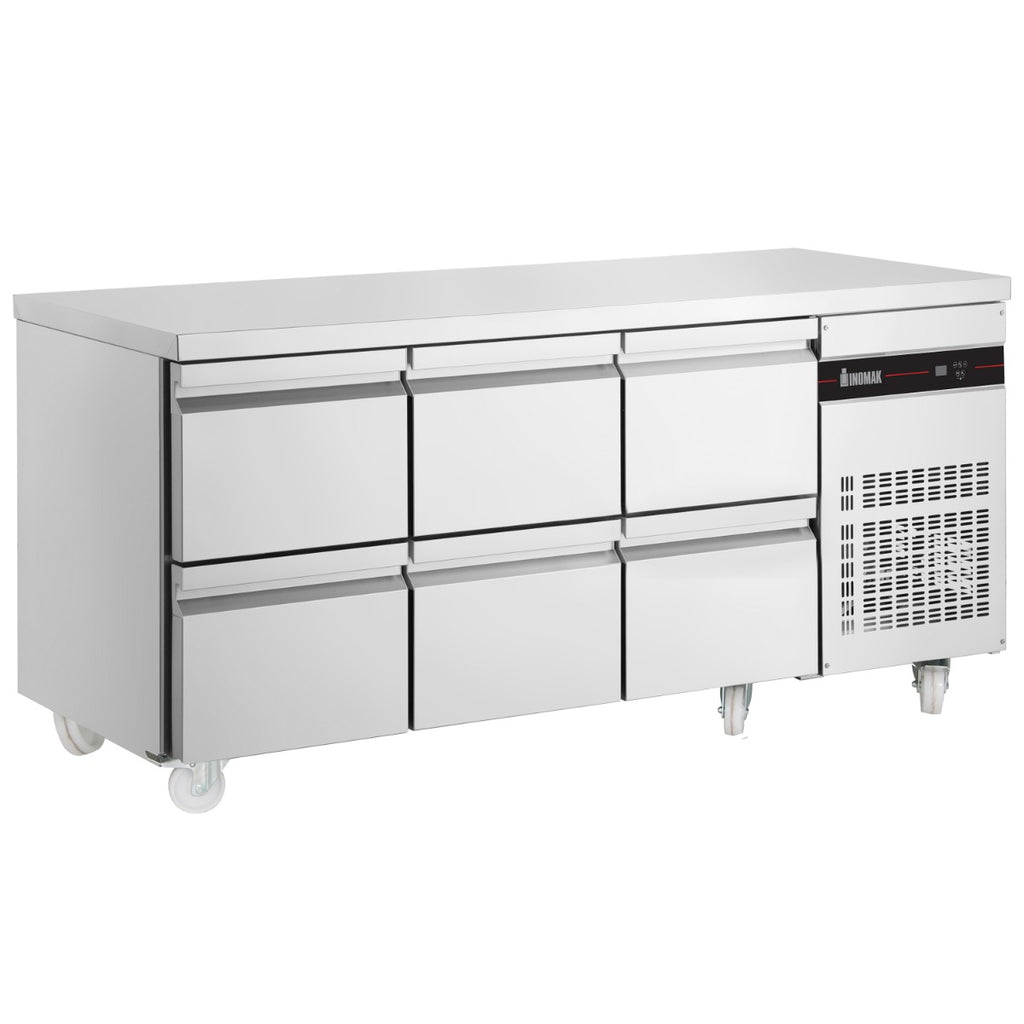 429L Six Drawer Gastronorm Counter Refrigerator