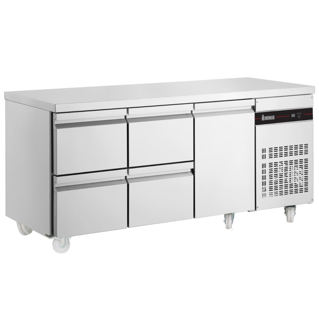429L Four Drawers Single Door Gastronorm Counter Refrigerator