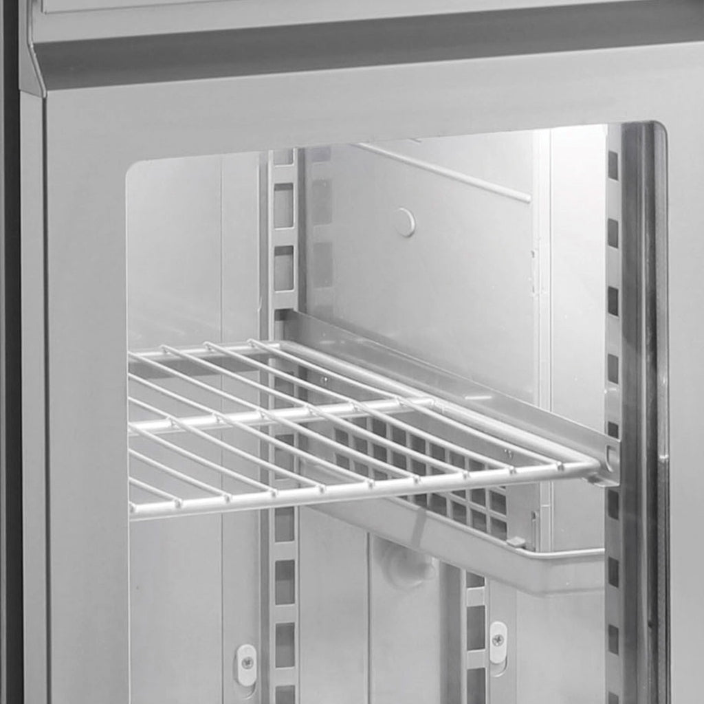 429L Triple Hinged Glass Door Gastronorm Counter Refrigerator