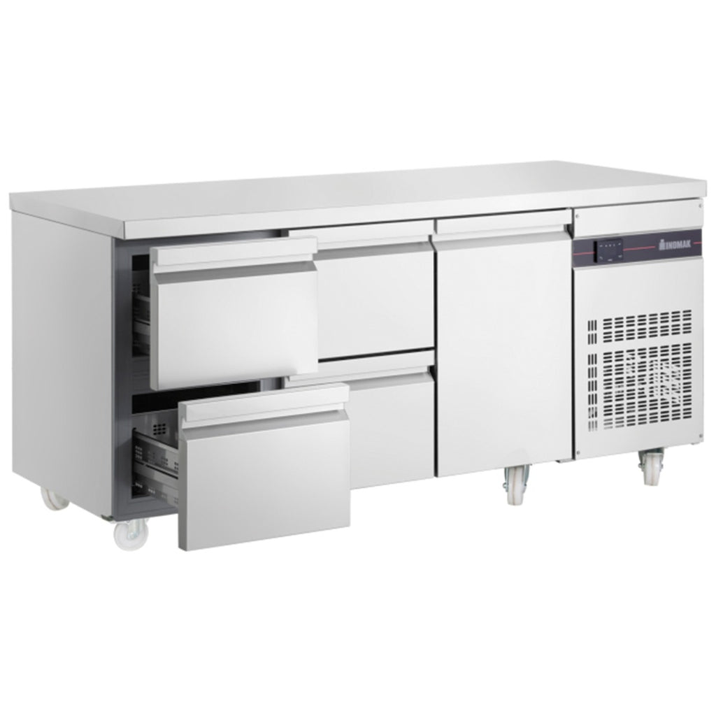 429L Four Drawers Single Door Gastronorm Counter Refrigerator