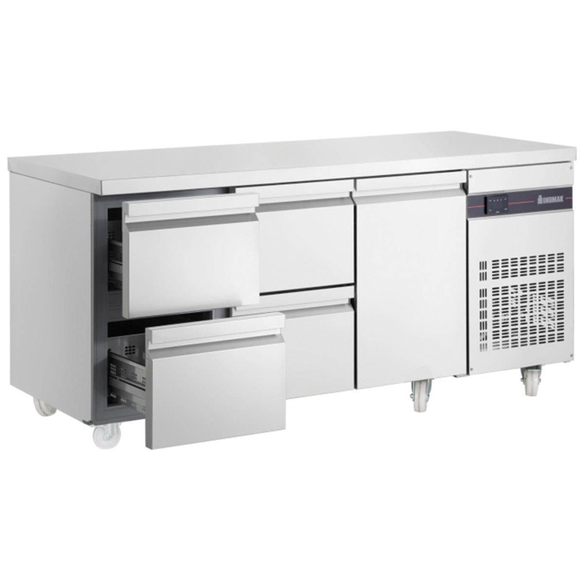 429L Four Drawers Single Door Gastronorm Counter Refrigerator