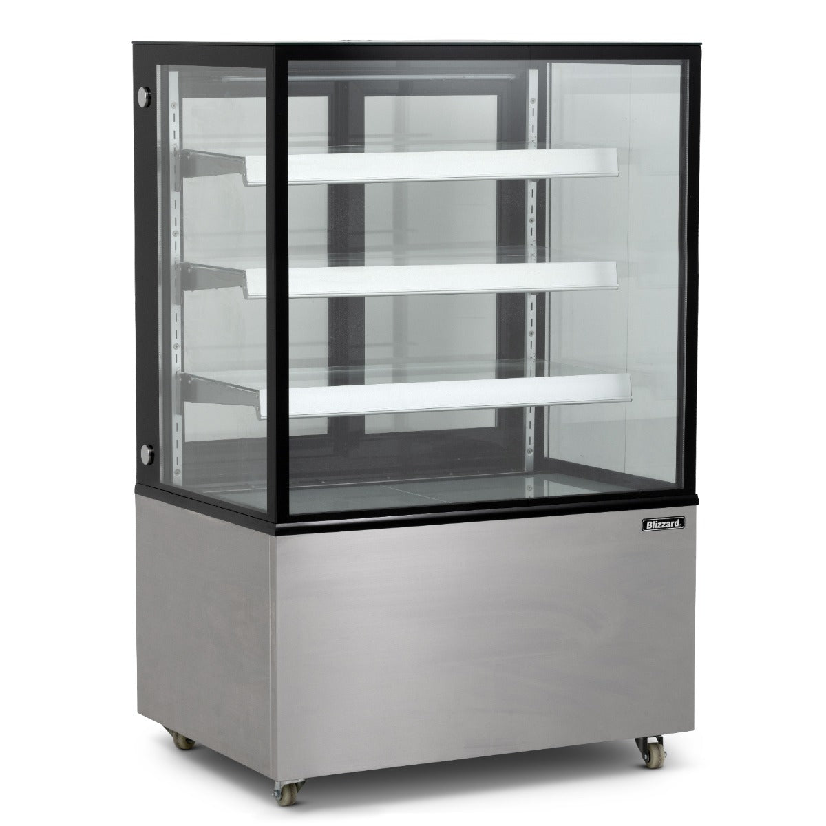1.2m Triple Tier Heated Flat Glass Display Unit