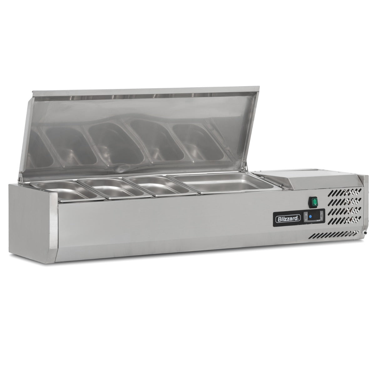 Graded-100006 1.2m Hinged 1/3 Gastronorm Prep Top