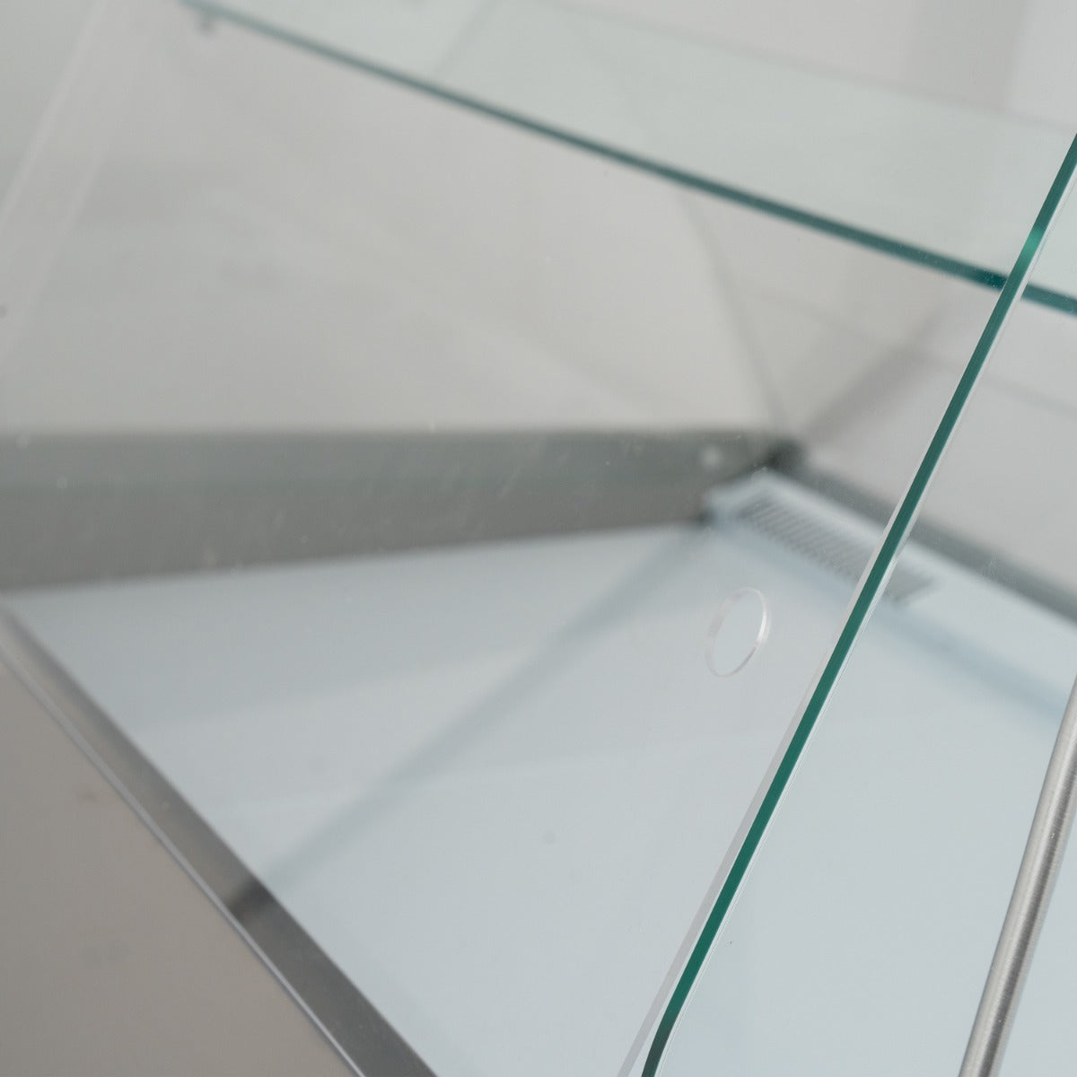 2.5m Flat Glass Serve Over Counter