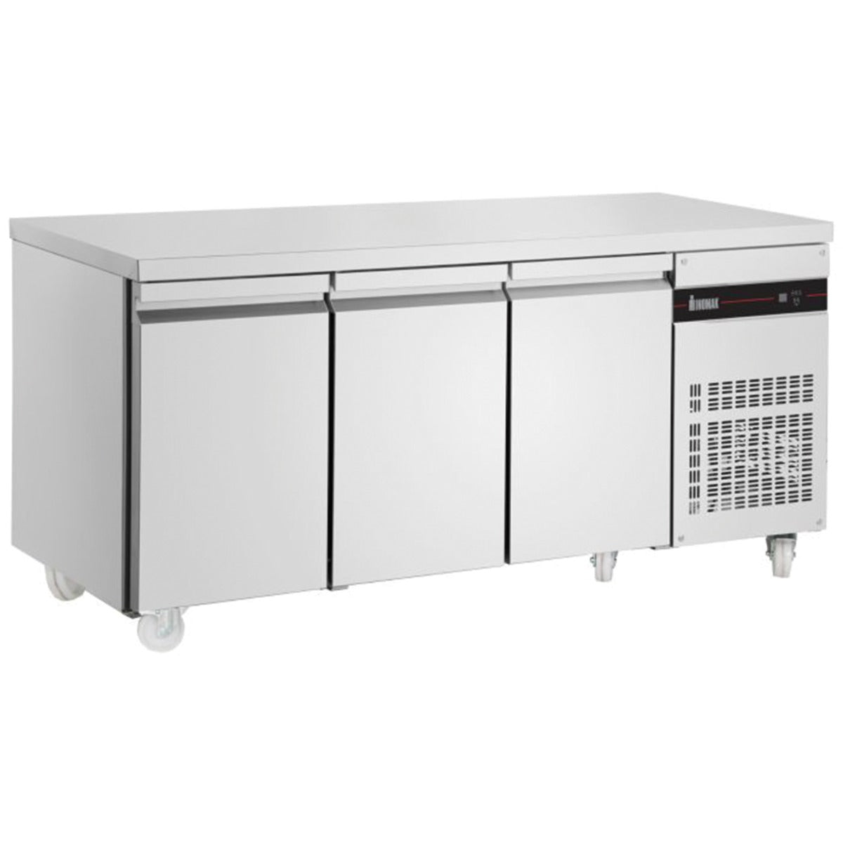 Slimline Triple Hinged Door Counter Refrigerator