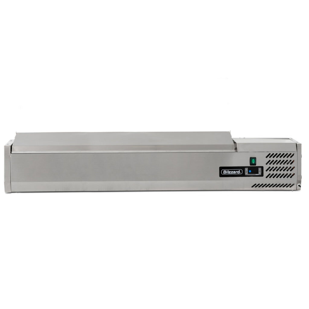 1.5m Hinged 1/4 Gastronorm Prep Top