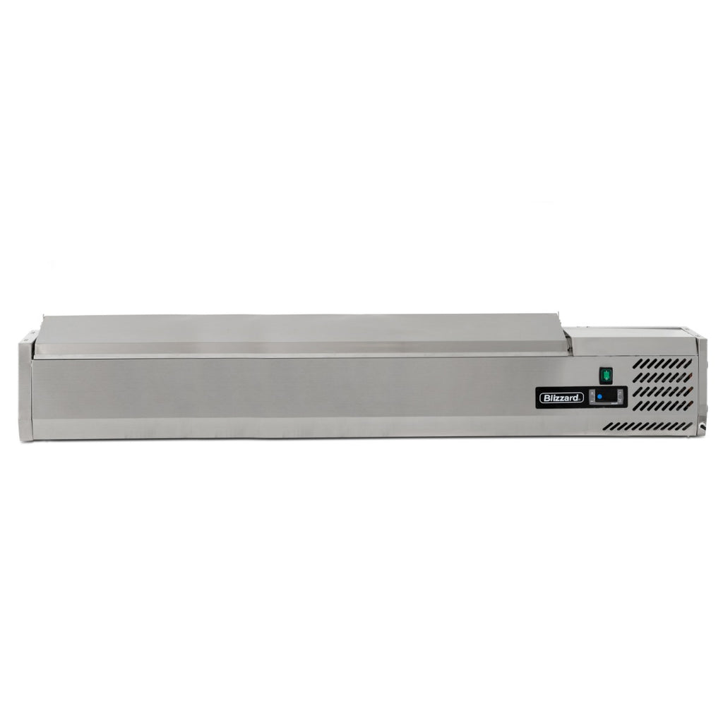 2m Hinged 1/4 Gastronorm Prep Top