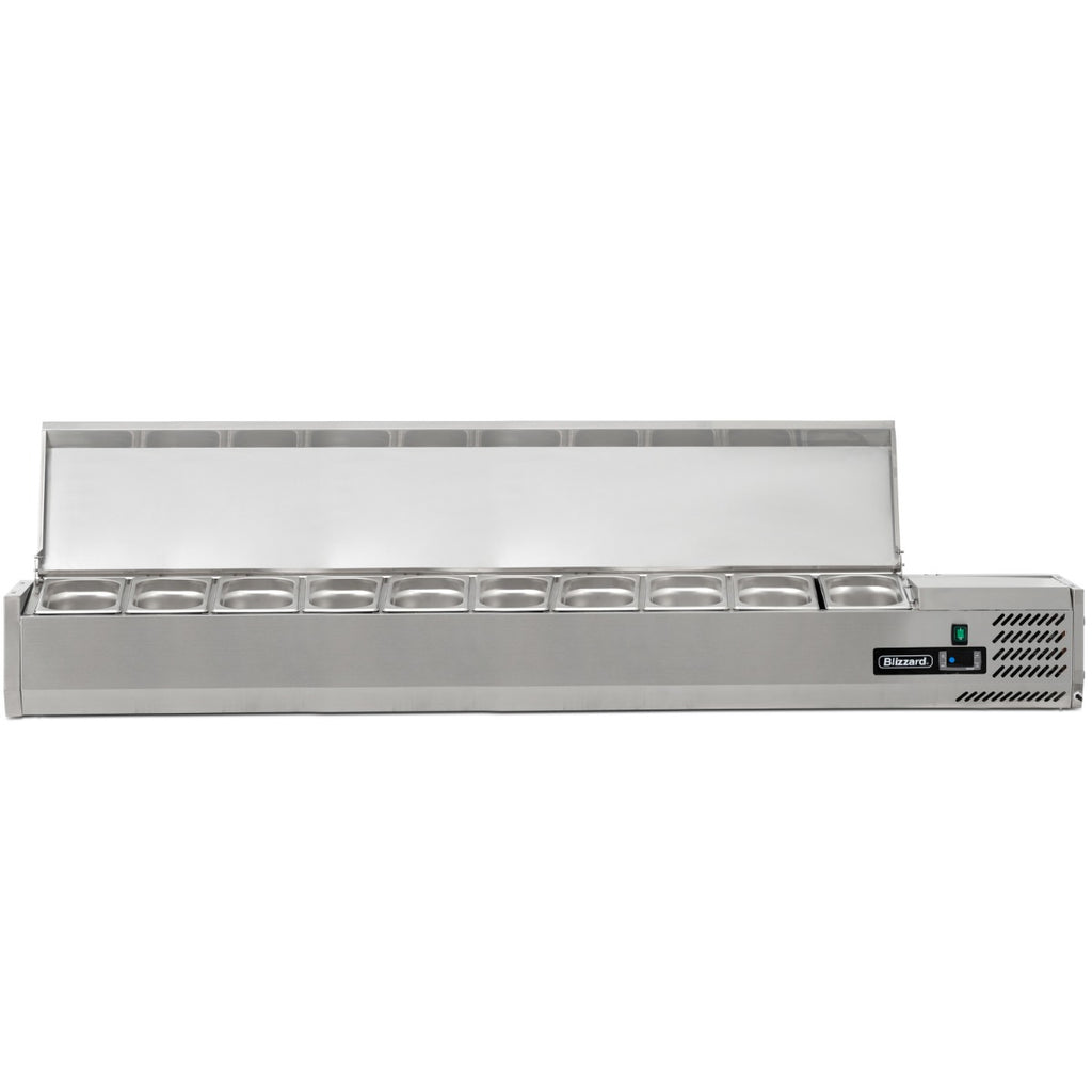 2m Hinged 1/4 Gastronorm Prep Top