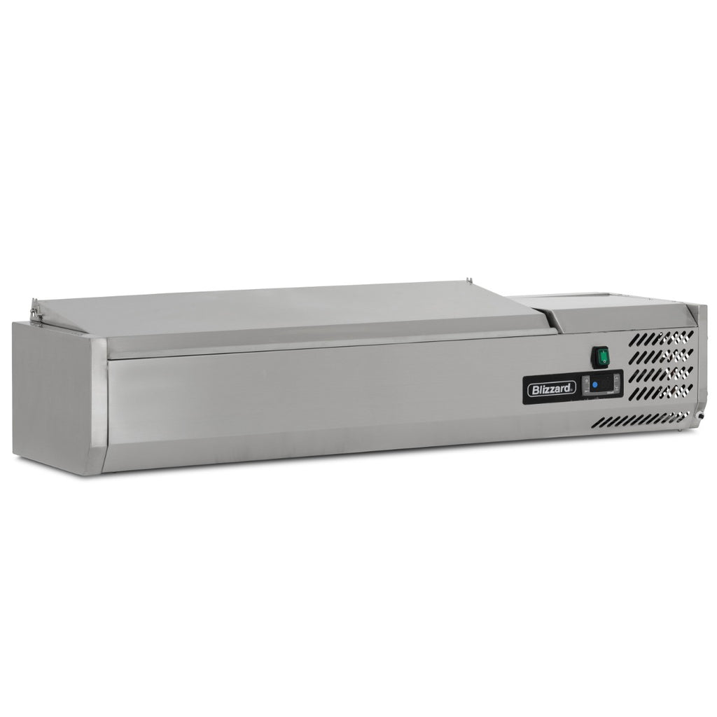 1.2m Hinged 1/4 Gastronorm Prep Top