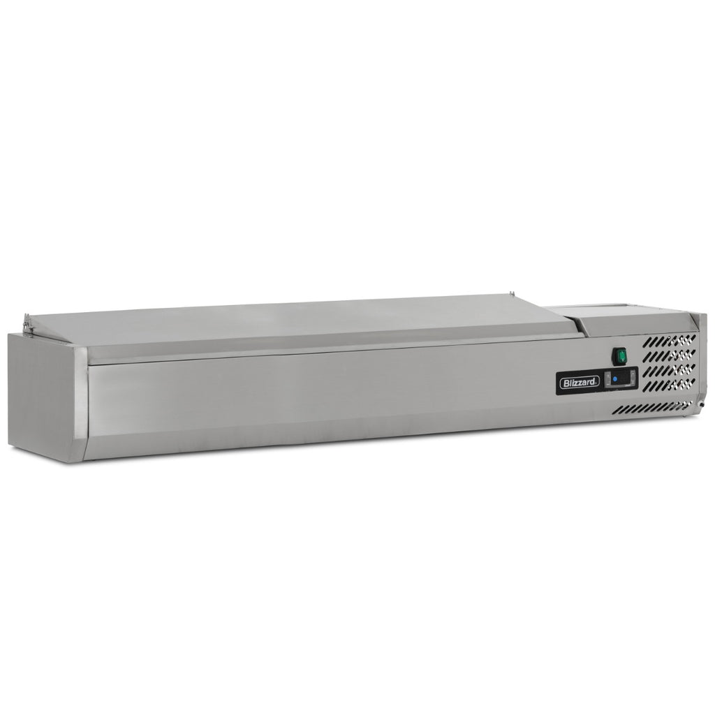 1.5m Hinged 1/4 Gastronorm Prep Top