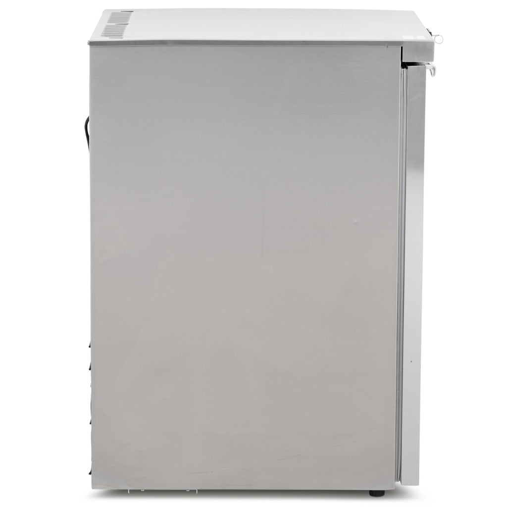 Single Hinged Glass Door Under Counter Freezer