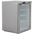 Single Hinged Glass Door Under Counter Refrigerator