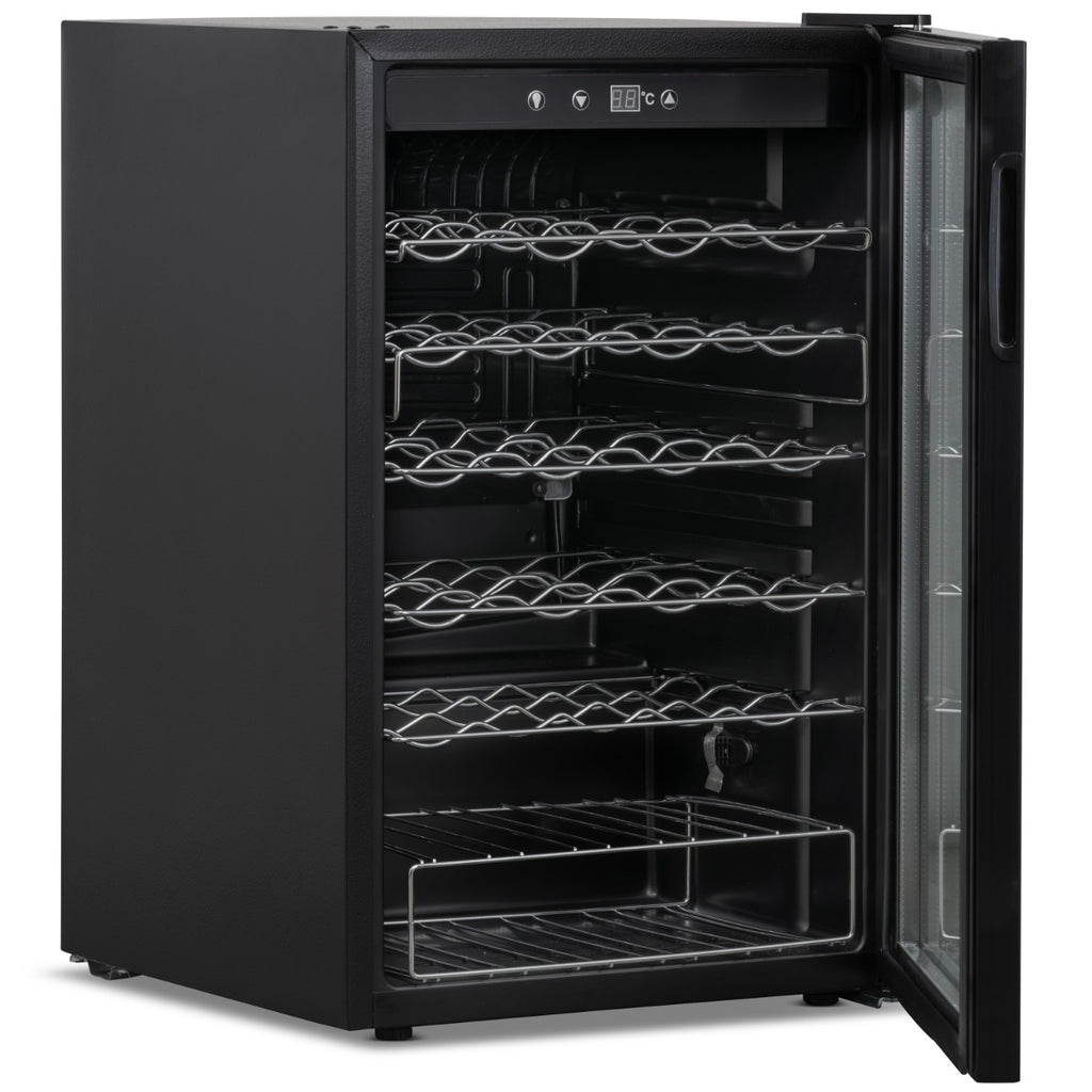Single Hinged Glass Door Under Counter Wine Cooler