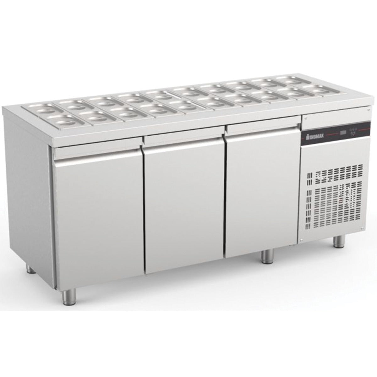 Triple Hinged Door Gastronorm Saladette